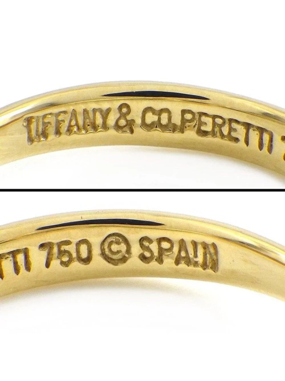 Tiffany & Co Ring Open Heart 18k Yellow Gold